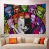 Danganronpa Anime Wandteppich Stilvolles Hajime Nagito Kunst Kräftiger Raumakzent für Danganronpa Mystery Anime Fans