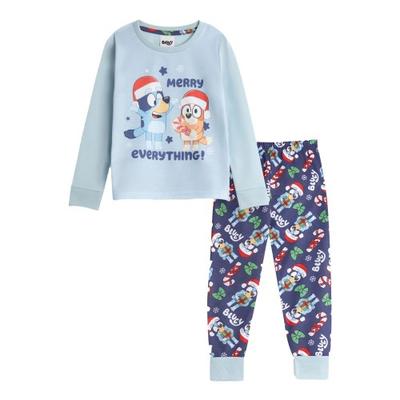 Bluey Childrens/Kids Long-Sleeved Christmas Long Pyjama Set