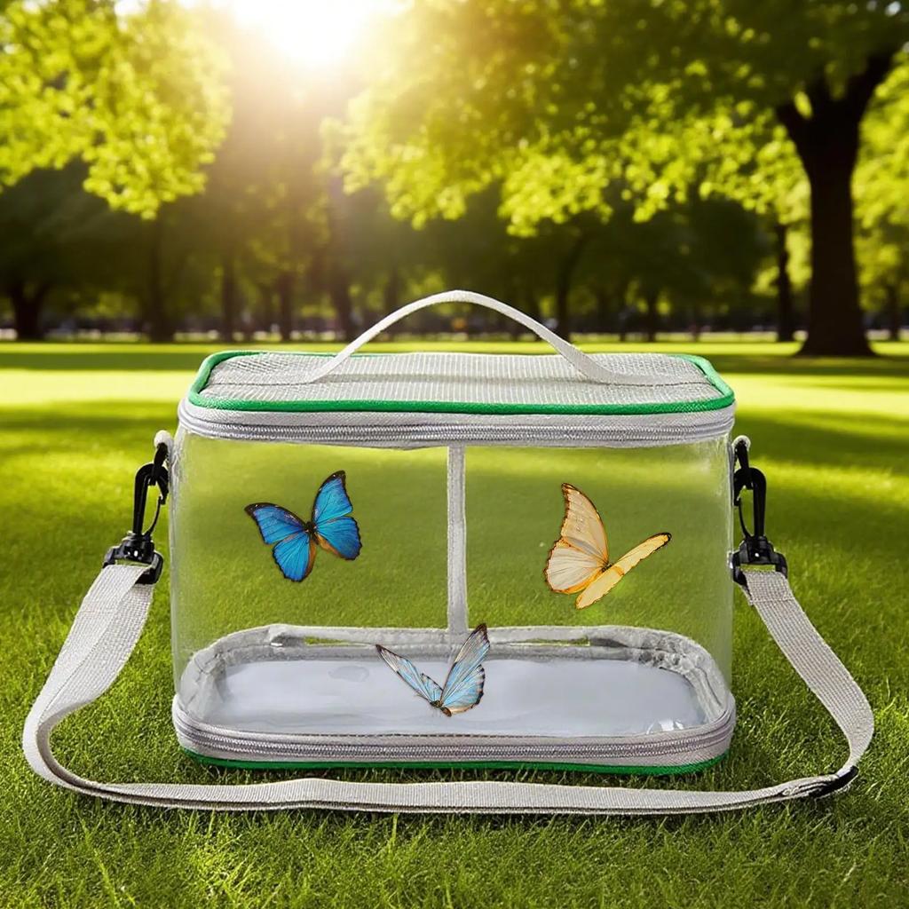 Butterfly Net Cage Ladybugs Net Cage Butterfly Enclosure Foldable Ladybugs Terrarium Bag For Larvae Bee Pollinator Garden