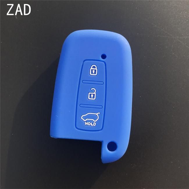 ZAD 3 Buttons Silicone Car Key Case Cover for KIA K5 K4 K3 K2 Rio Sportage Cerato Sorento Forte Carens Smart Key Car Key Case
