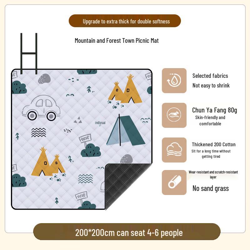 ZISIZ Thickened Portable Outdoor Camping Mat