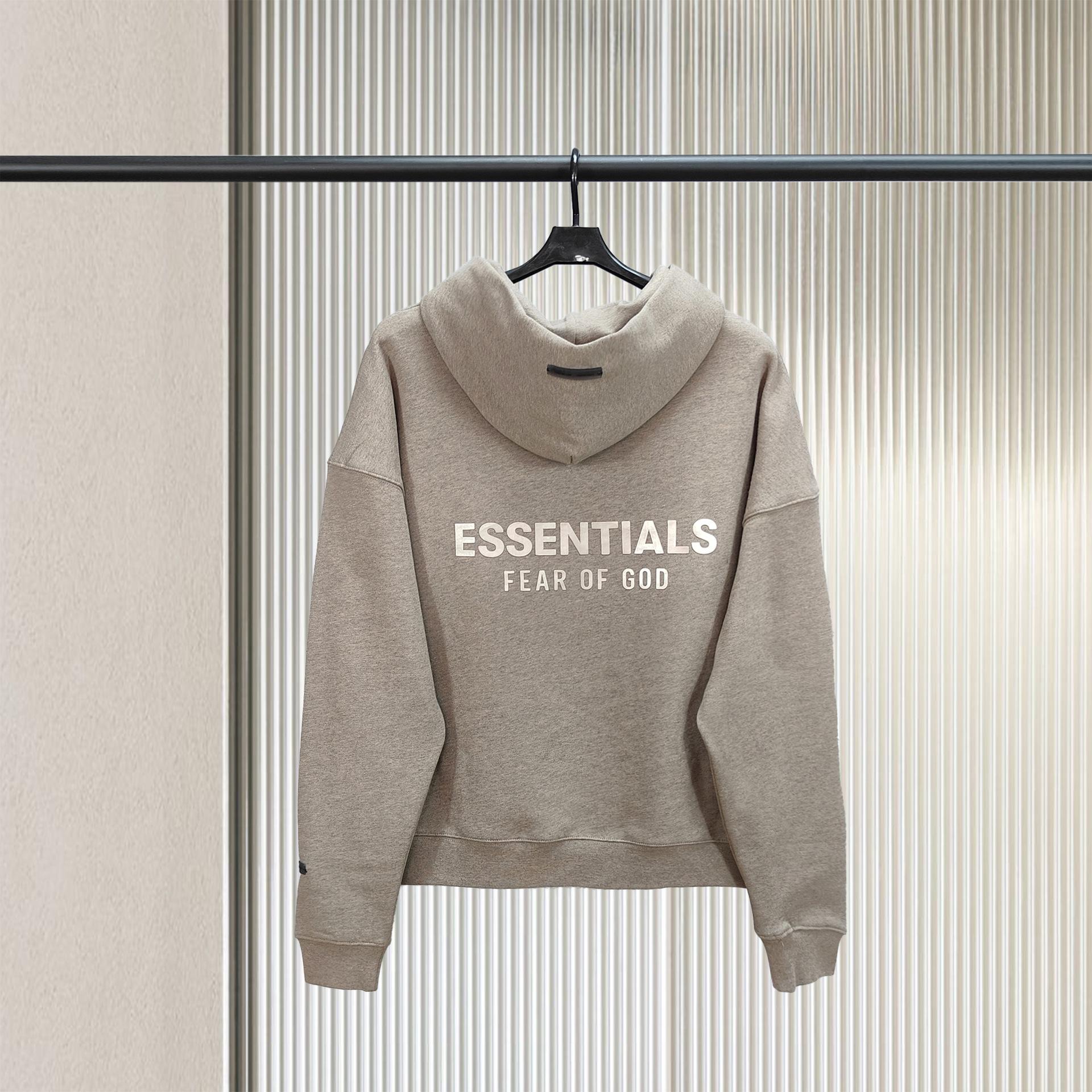 25 Year Anniversary FOG Essentials Men s Fleece-Lined Hooded Sweatshirt - Autumn/Winter Loose Fit Extra Large
