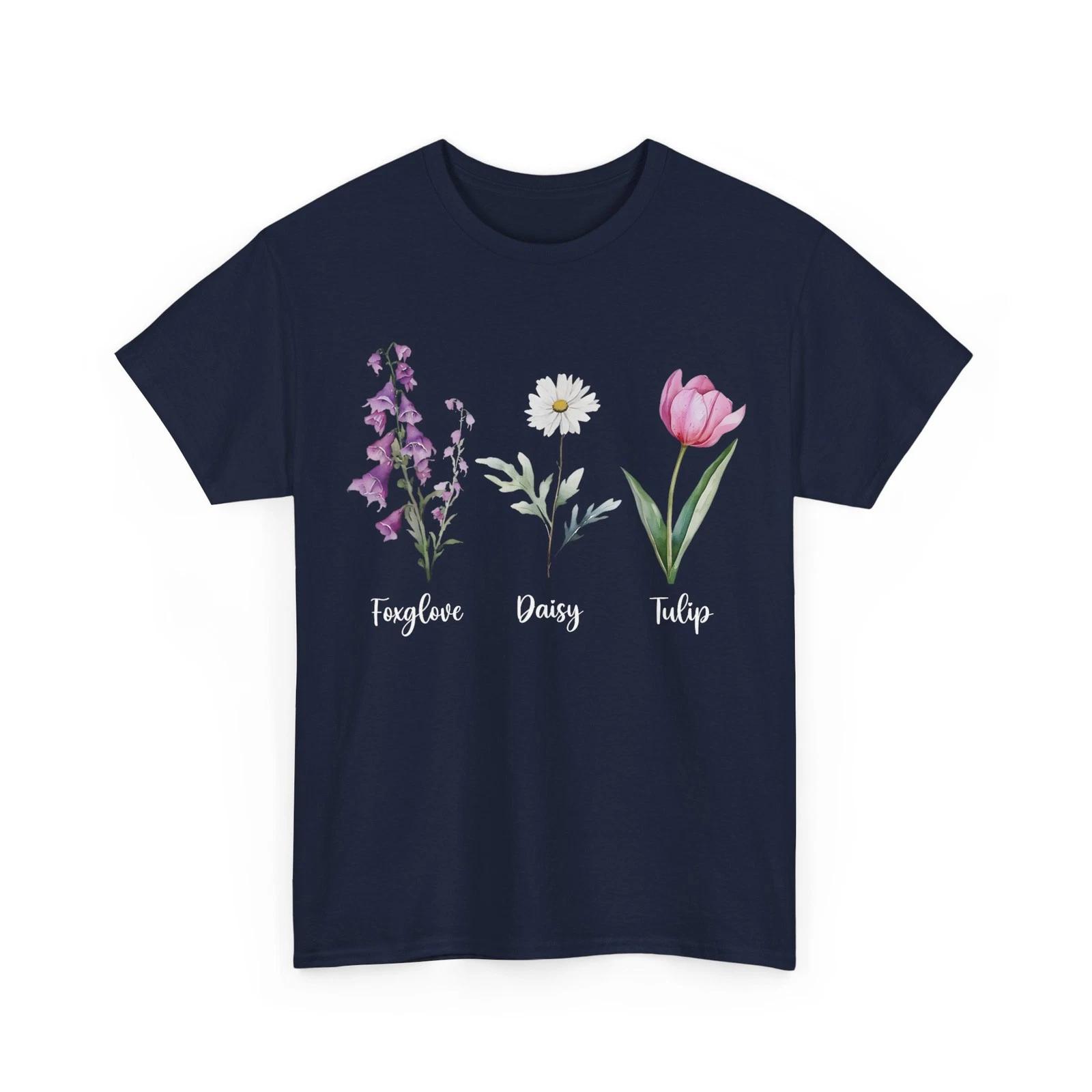 

Subtle Floral Anti Trump Shirt Flowers Foxglove Daisy Tulip T shirt 2XL