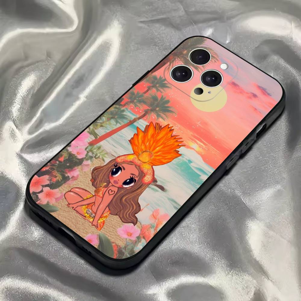 

K-Karol G Tropicoqueta Phone Case For iPhone 16,15,14,13,12,11,Pro,Max,Plus,X,XS,SE4,E,Mini,Soft Black Case iPhone14