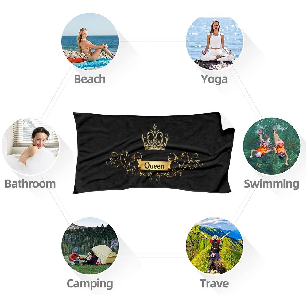 Tropical Turtle Beach Towel 3D Printed Underwater World Microfiber Bath Towel Soft Beach Mat for Pool Ocean Travel Summer