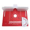 Router Table Insert Plate Imperial and Metric Scales Aluminum Alloy Router Flip Plate with Miter Guide and Fence