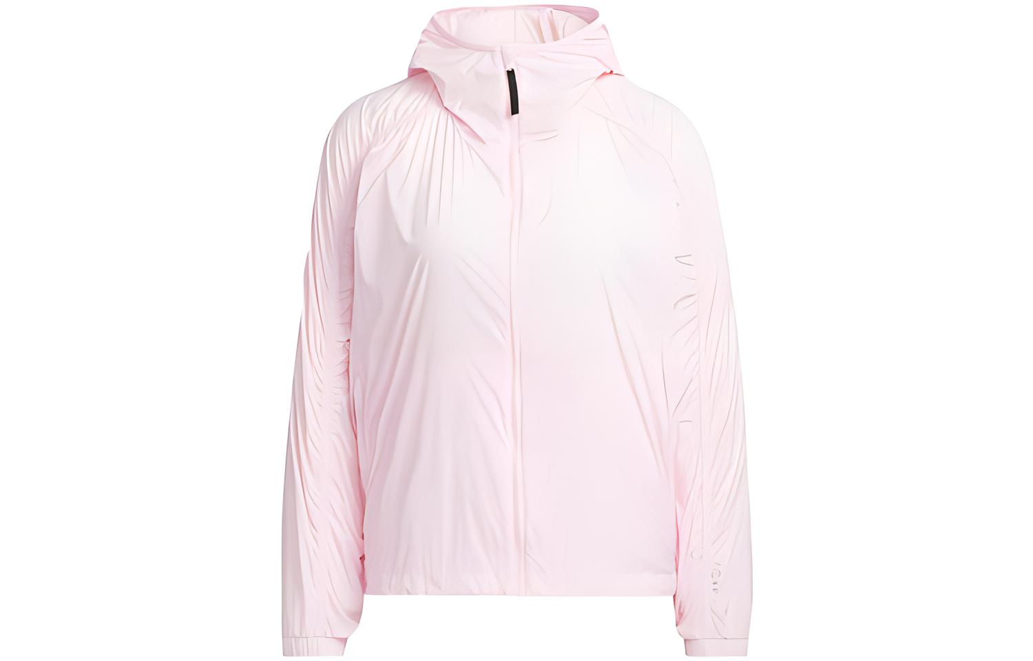 

Adidas Sun Protection Clothing Women s Clear Pink Hooded Thin IU1272 S