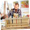 Boxwood Pen Storage Solution Multi Hole Design Pen Hold For Paint Supplies Office Equipment School Accessories