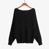 2022 for autumn and winter women's sweaters one-neck twist batman loose plus size long-sleeved jumper