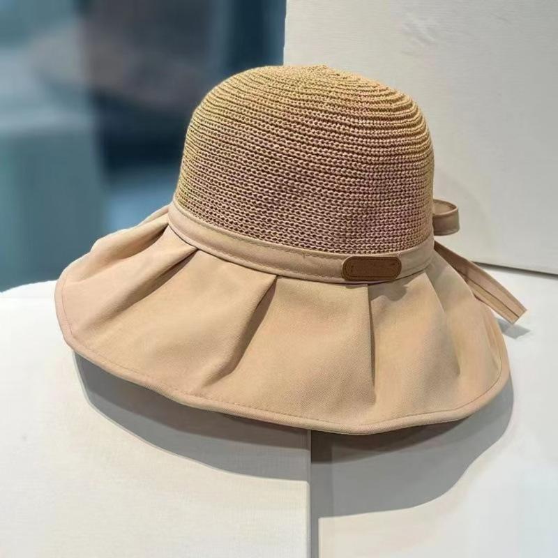 Sunshade Breathable Hat Women's Spring and Summer Outdoor Popular Sunscreen Versatile Sunshade Hat Basin Bow Fisherman's Hat