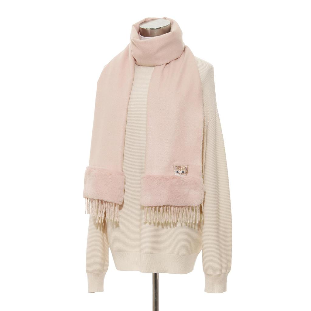 Paul Joe Moonbat Katze Fellschal mit Marken-Blassrosa & (44586) Verpackung,