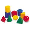 Learning Resources Math Learning 3D Shape Authentic Materials, Blocks, Plastic, 10-Piece Set, LER0922,