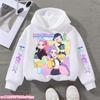 KPop Demon Hunters Cute Print Boys Girls Hooded Sweatshirt Children's Fall and Winter Casual Fashion Warm Pullover Sweatshirt