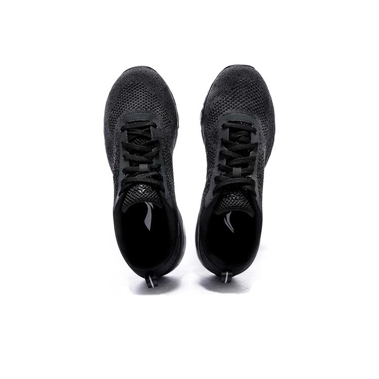 Scarpe Sportive Traspiranti Riflettenti Lavorate a Maglia con Ammortizzazione ad Aria Integrale Li Ning Bubble Max Sneakers Unisex Nere AGCN075-3