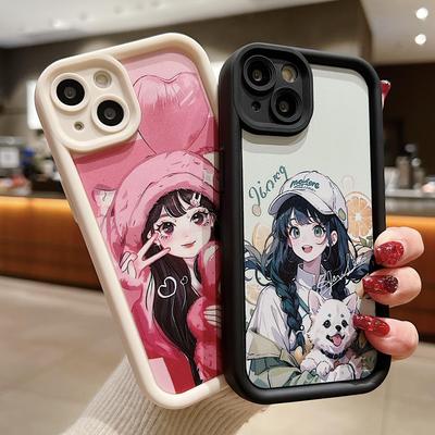 Silicone Case for Xiaomi Redmi Note 12 11 10 Samsung A54 A24 A14 Oppo A78 A58 A38 Tecno Spark 10 Pro Funda Princess Girls Cute Cover Soft TPU Bumper