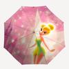 Tinkerbell-Themen-Reiseregenschirm - 8 Rippen, Automatisches Öffnen und Schließen, Tragbares FaltDesign, Kompakter und Stilvoller Regenschirm Geeignet für