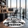 American Football Printed Round Rug Carpet Chair Rug Area Rug Entryway Doormats,for Office Chair Living Room Bedroom Kitchen Room.