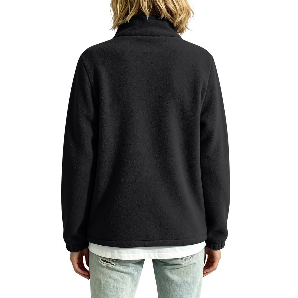 Women's Long Sleeve Jacket with Pockets and Zipper