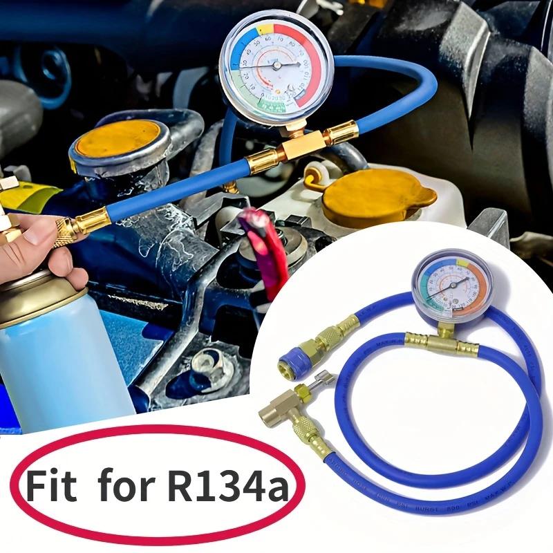 R134A Recharge Measuring Hose Can Tap Gauge Refrigerant Charging Pipe