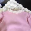 Girls' Princess Lace Ruffle Sweatshirt - Winter Long Sleeve Base Shirt