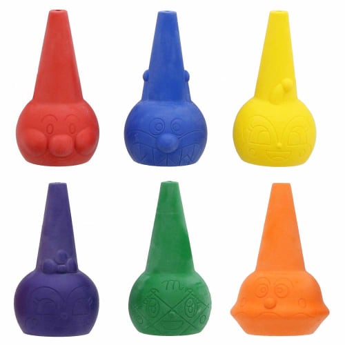 Anpanman Goo and Kakeru First Kureyon 6 Colors My First Seika