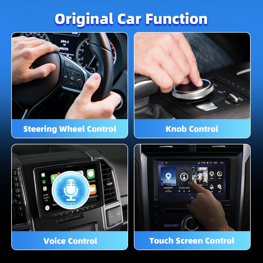 Wireless Carplay Adapter Convert Wired To Wireless Carplay Dongle Plug & Play For Car Radio with Wired CarPlay 5Ghz WiFi
