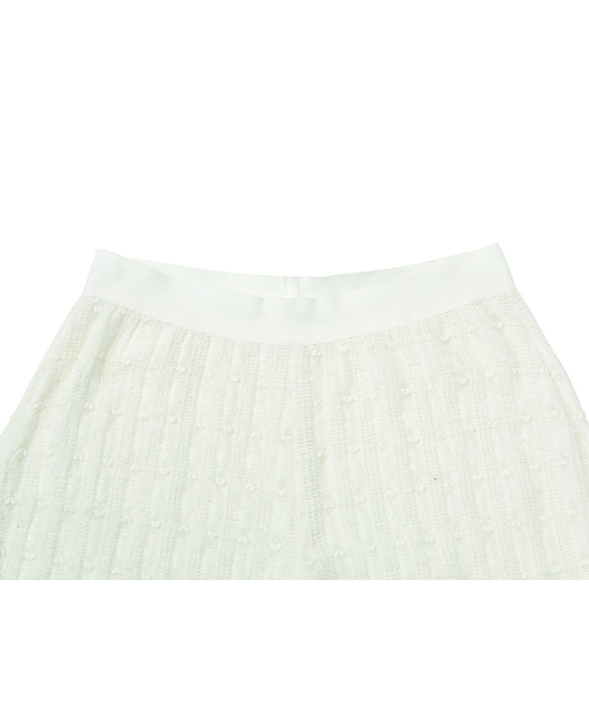 COTTONREBIRTHCLUB Lace Bootcut Leggings (Ivory)
