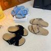 Pantofole Basse Moda Donna 2025 Nuova Moda Estiva Scarpe con Fibbia Sandali Slingback Casual Infradito Classiche Sandali da Spiaggia in Camoscio