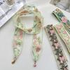 Lace Long Scarves Summer Ribbons Tied Bags Ribbons Women's Printed Scarves Sunscreen Scarves