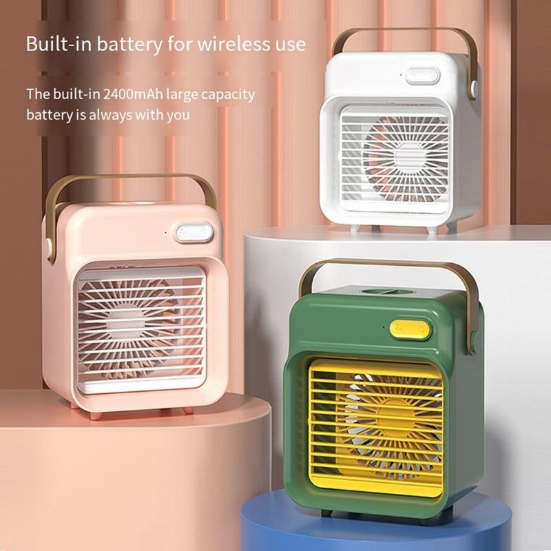 Water Car Air Cooling Fan Wireless Desktop Fan 3 Gear Wind Ventilator