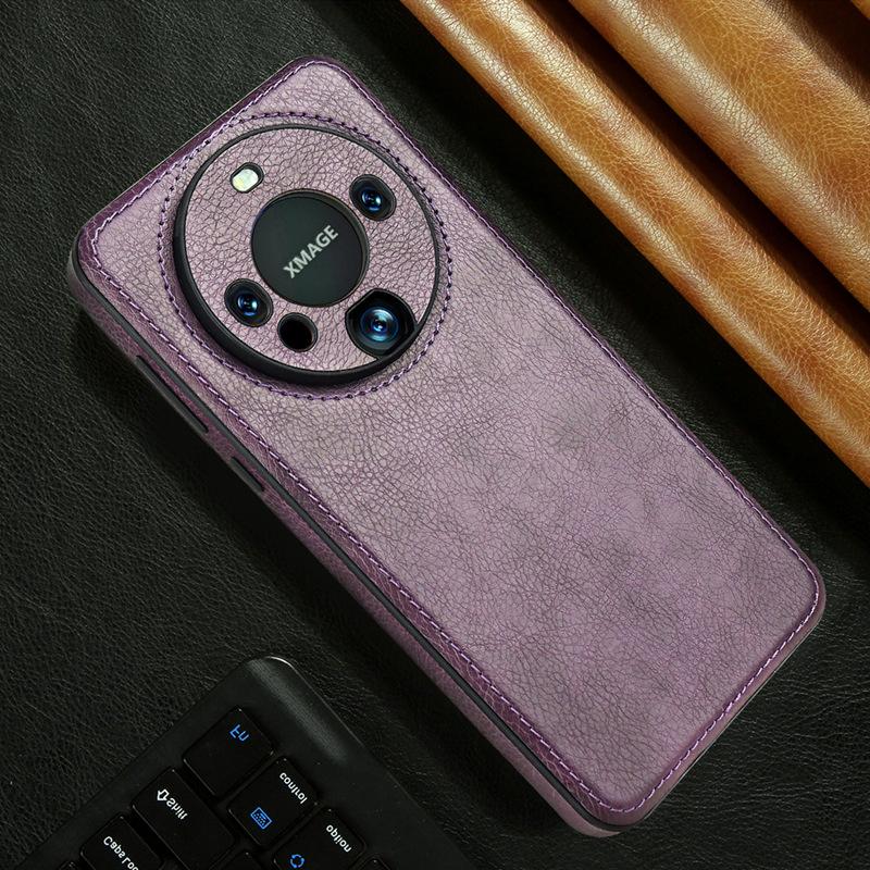 Huawei Mate60pro Leder Handyhülle Geeignet für Mate 40 Pro Objektiv Vollständige Abdeckung Stoßfest 50 Business Herren Lederhülle