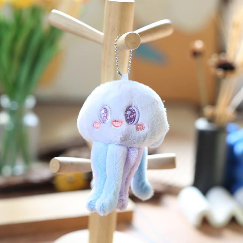 Adorable Plush Octopus Keychain Cute Soft Short Plush Toy Stuffed Animal