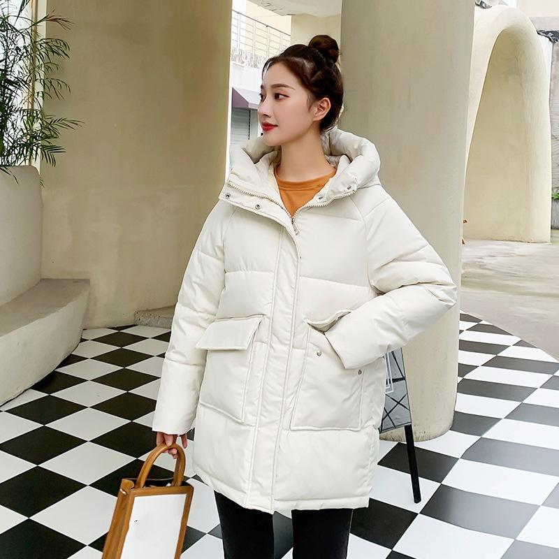 Down Cotton Clothing Women's Winter Small Style Mid-length Small Children's Winter Hooded Wide