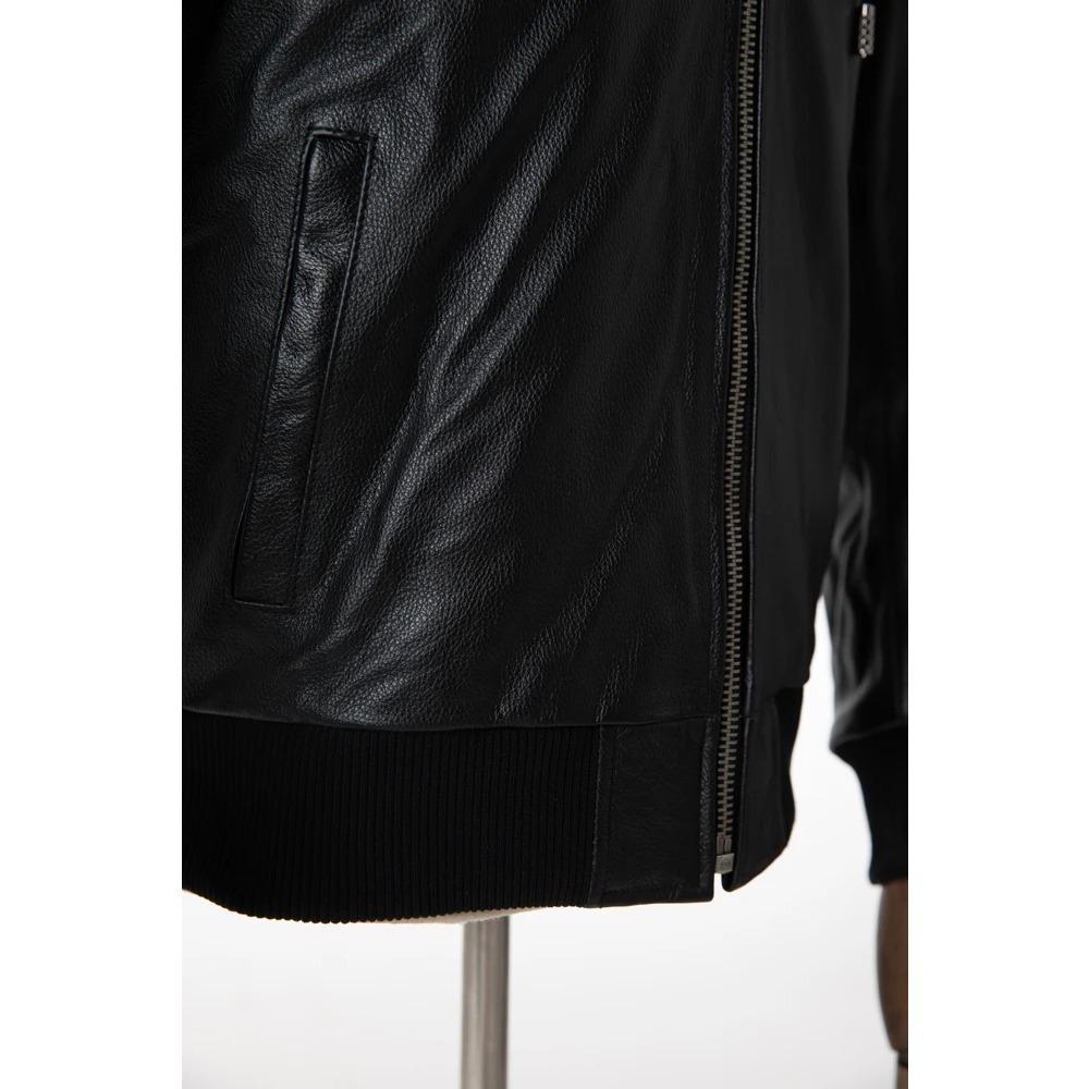 Chinese Size Men Leather Jacket Hooded Soft Natural Cowhide Genuine Leather Coat Hood Man Clothes Spring Autumn Clothing