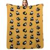 P-Chan Orange Pattern 7 Pigs! ORIGINAL DRAWN HQ DO NOT COPY Throw Blanket Soft Breathable Blanket for Night Sleeping