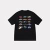 Stussy Short Sleeve T-Shirt Teens Loose Fit 270g Cotton Round Neck Casual Wear