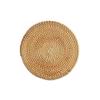 LANGYU Pot Mat Rattan Heat Resistant Thick 0.5cm Round Washable Natural Material Handmade Wicker Scandinavian Style Stylish Home Cafe Coaster Small -