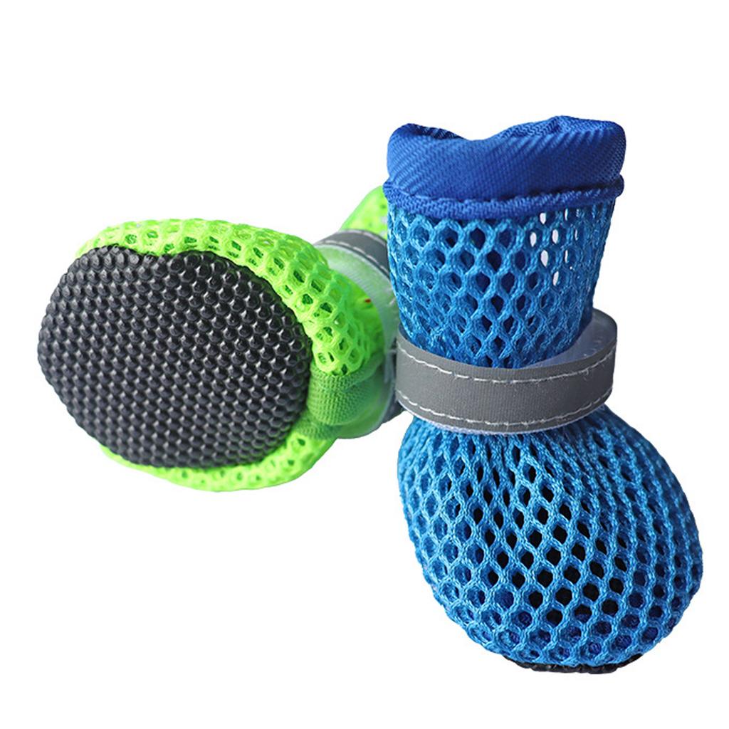 Dog Shoes Breathable Mesh Boots,Summer Breathable Dog Boots Nonslip Sole  Protector For Small Medium Dogs