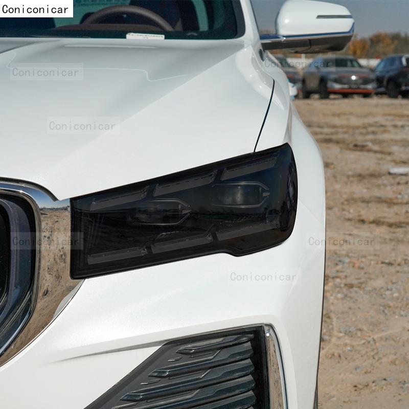 For KS 003 2025 Car Headlight Black TPU Protective Cover Film Front Light Tint Change Color Sticker Accessories