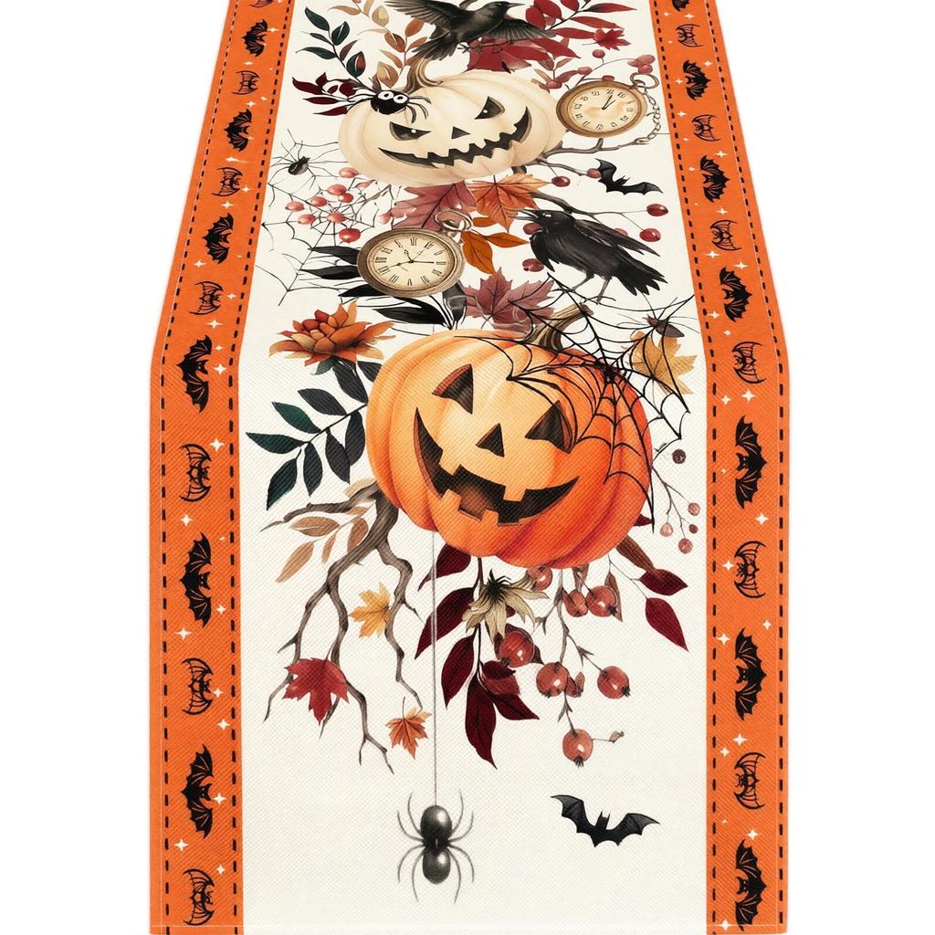 Halloween Decorative Table Runner for Entryway Doorway Party Decor