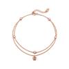 [Rosemont] Silver Anklet (Two Rows) Rc0006