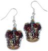 Gryffindor Crest Drop Earrings
