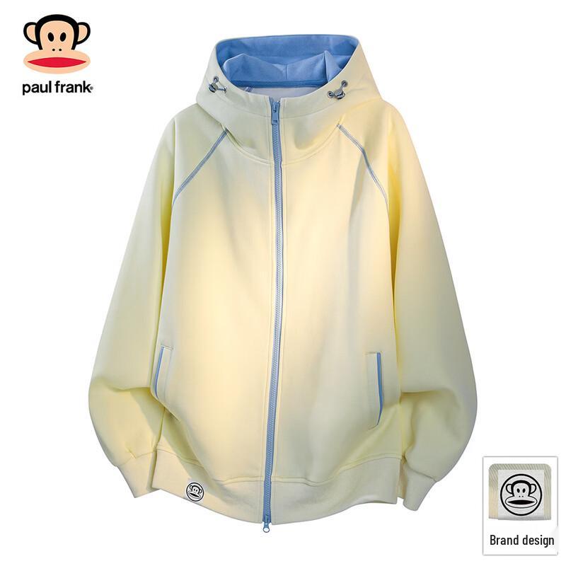 Paul Frank Men's Colorblock Hooded Cardigan Sweatshirt