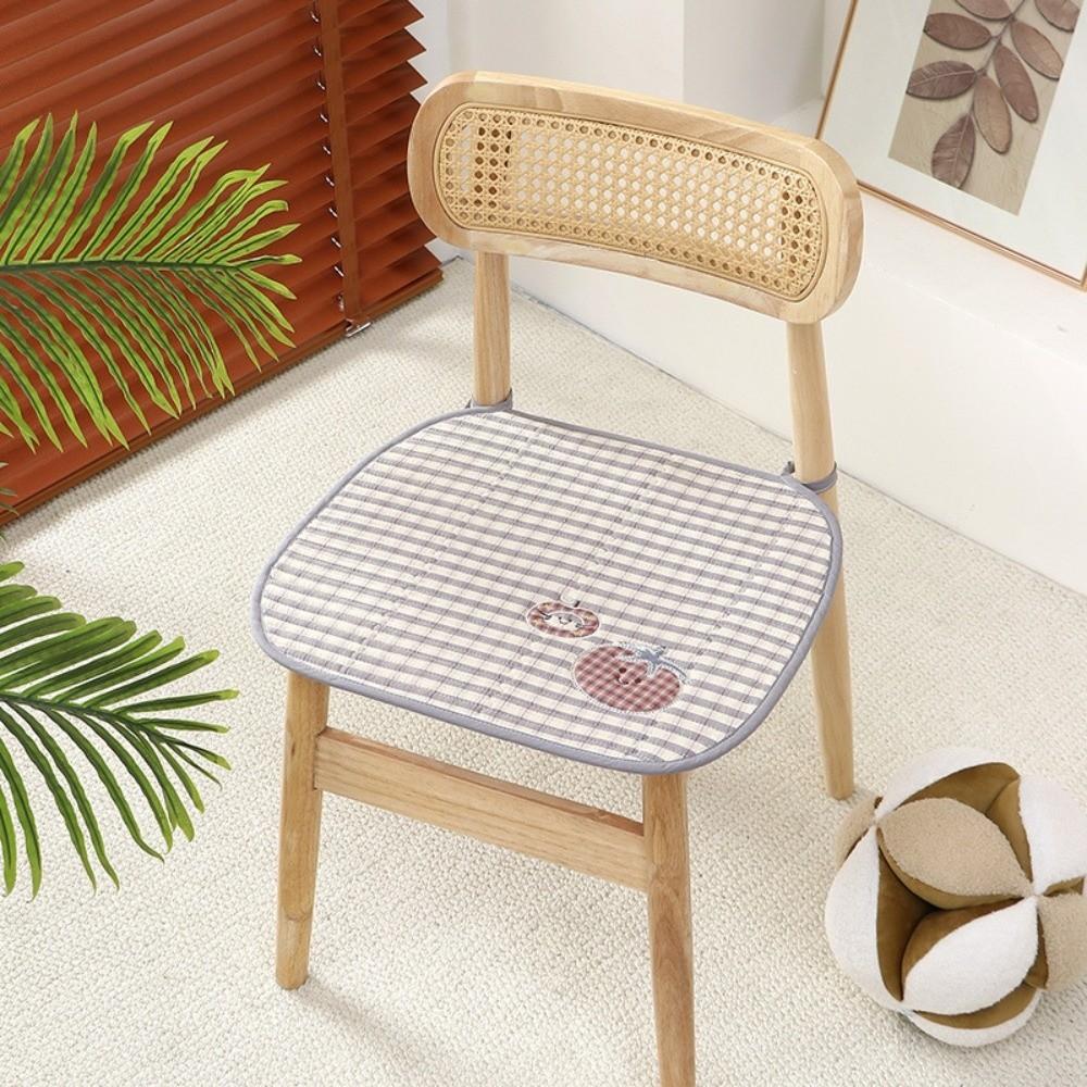 Breathable Striped Sitting Cushion Cartoon Car Chair Cushion Seat Pad Seat Cover  Garden Chair серый