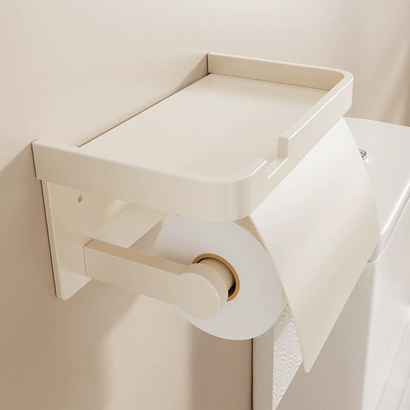 Bathroom Toilet Paper Holder Without Drilling, Creative Wall Storage Box