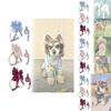 Pet Dog Leash Set With Bright Silk Large Bowknot Chest Harness For Small Dogs And Cats