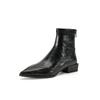 Elegant Autumn Winter Fashion Pointed Toe Ankle Boots Women Concise Thick Heels Shoes Street Style Party Short Botas Mujer