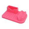 Nail Art Polishing Grinding Organizer Case Lightweight 20 Holes Drill Holder Deep Pink