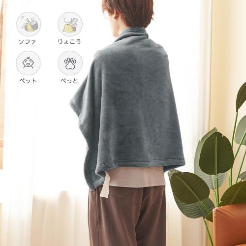 Cute Lap Blanket for Spring and Summer - Soft, Breathable, Washable Microfiber Blanket - Anti-Static, Suitable for All Seasons, Flannel, Gray, 70x100c