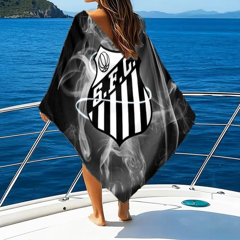 Strandtuch mit aufgedrucktem FC-Wappen, superweiche Mikrofaser, perfektes Geschenk zum Geburtstag, für Pool, Strand, Reisen, für Familie und Freunde